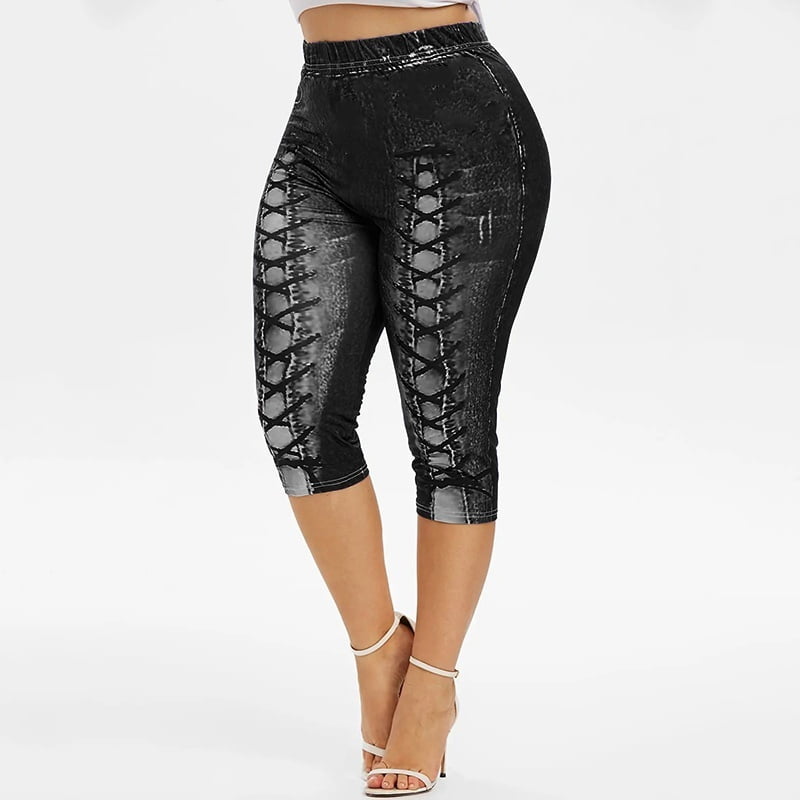 plus size denim leggings walmart