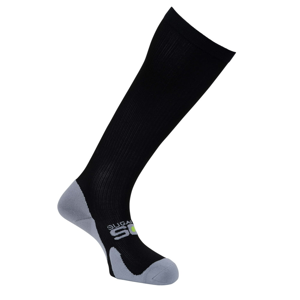 Extra Wide Stretch Compression Socks Big & Tall Mens Black 1520 mmHg