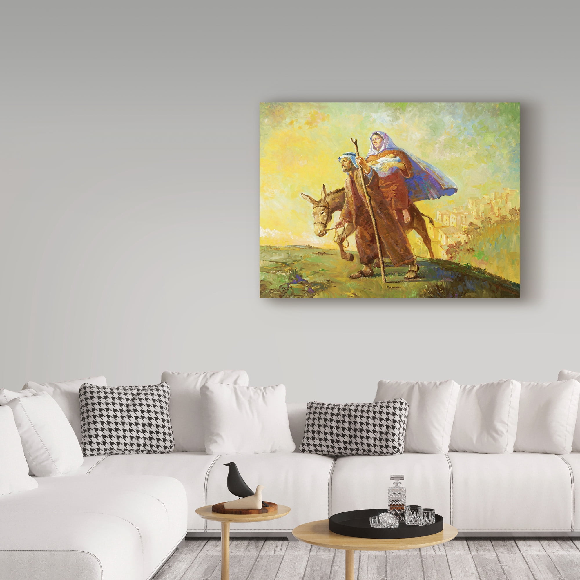 Trademark Fine Art 'A Flight Into Egypt' Canvas Art by Hal Frenck