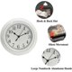 thumbnail image 5 of Reloj de pared silencioso para cocina, 9 pulgadas, estilo retro, decorativo, para dormitorio u oficina., 5 of 5