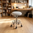 thumbnail image 6 of Round Bar Stool Seat Cover with Elastic Band Soft Cloth Stretch Fit Stain Resistant Easy Care for Kitchen Dining Room Stool Protector, 6 of 6