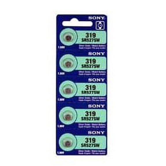 Sony Murata 319 - SR527 Silver Oxide Button Battery 1.55V - 2 Pack FREE SHIPPING!