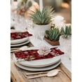 thumbnail image 5 of Merry Christmas Plaid Cloth Napkins Set of 4 Reusable Dinner Napkins, Checkered Xmas Tree Snowflake Poinsettia Cocktail Napkin Washable Table Napkins for Wedding/Holiday Party/Baby Shower 20"x20", 5 of 7