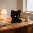 thumbnail image 5 of Sleeping Cat Plush Stuffed Animal With Embroidered Face, Ultra-Soft Plush Toy, Cute Golden Green Decor, 6.3 Inch Comfort Companion, Bedroom Decor Gift, 5 of 9