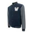 thumbnail image 4 of Chamarra George Talla G Tipo Universitaria con Botones Negro con Gris Oxford, 4 of 4