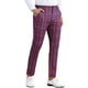thumbnail image 5 of INSPIRE CHIC Pantalones de vestir de cuadros ajustados de color bloque para hombre 34 Rojo Azul, 5 of 7