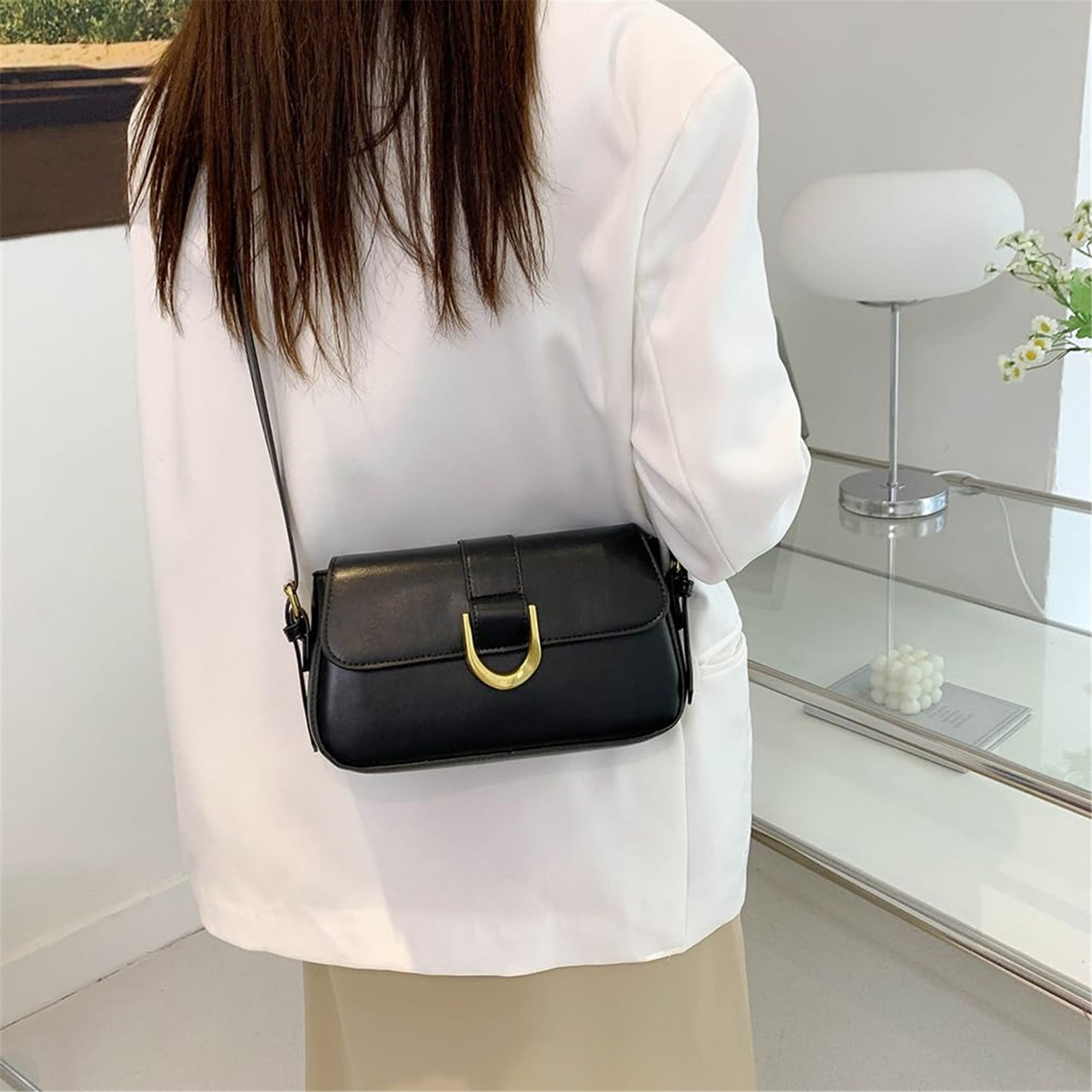 Jierger Small Shoulder Bag Purse for Women Handbag Clutch Purse Classic Retro Crossbody Bag Satchel for Women Shoulder Purses and Handbags for Men Women Outdoor Travel Work
