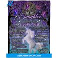thumbnail image 3 of Gift For Daughter Blanket, To My Daughter Never Forget That I Love You Fleece, 3 of 3