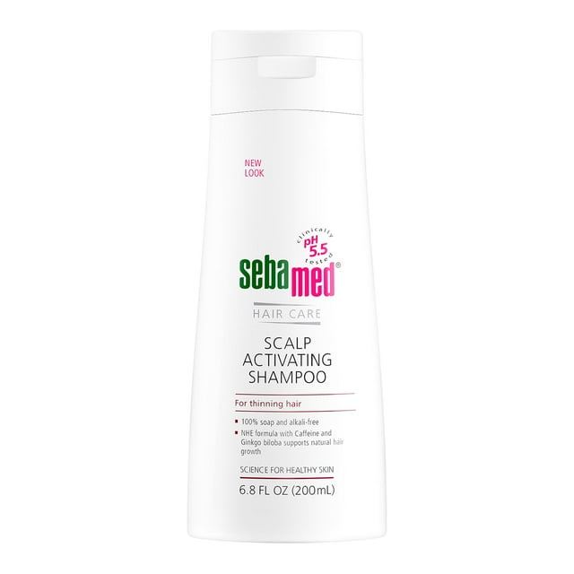 SEBAMED Champú activador del cuero cabelludo para cabello fino Apoya el crecimiento natural del cabello Ayuda a combatir la pérdida de cabello Recomendado por dermatólogos 6.8 onzas líquidas (200 mili