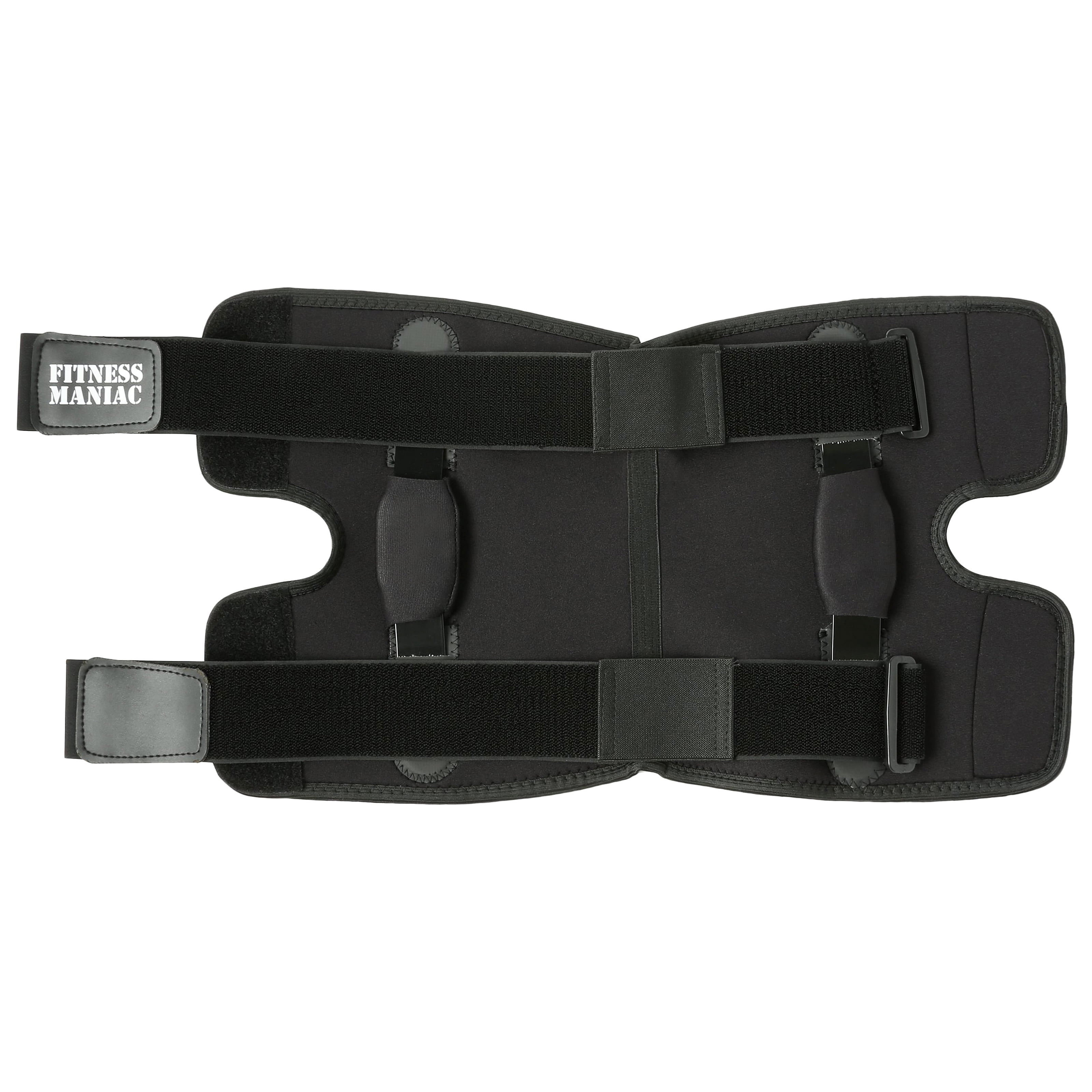 2X Hinged Knee Brace Adjustable Wraparound Open Patella Support Neoprene Medium