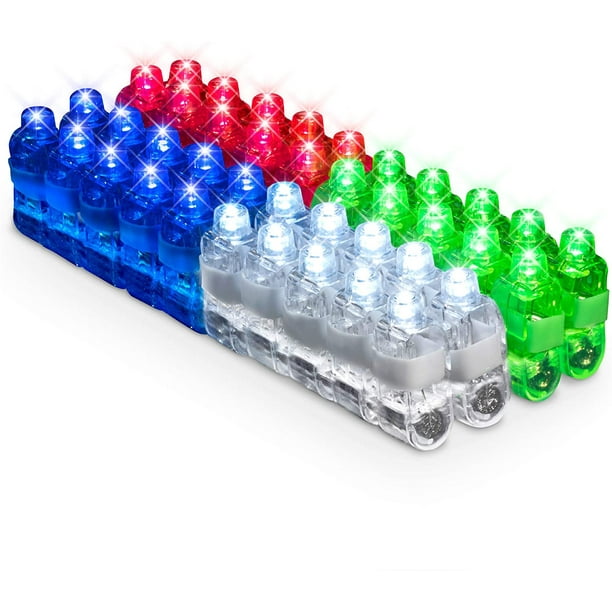 PartySticks Light Up Rings LED Finger Lights Bulk Glow Party Favors