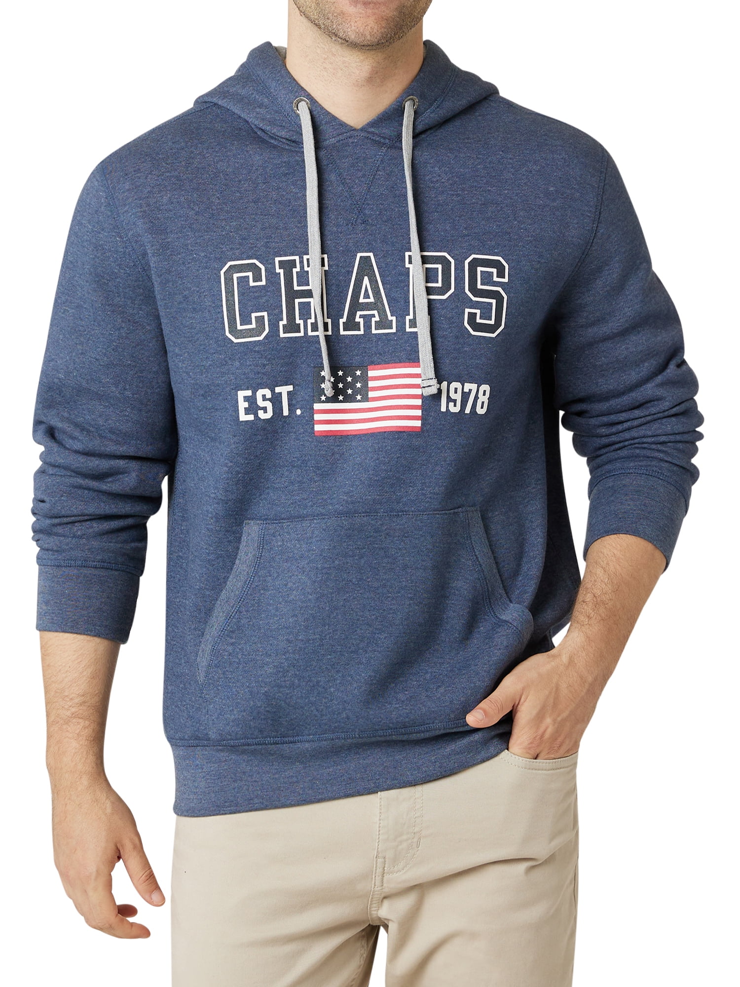 Chaps Men's Everyday Fleece Logo Pullover Hoodie Sizes XS up to 4XB