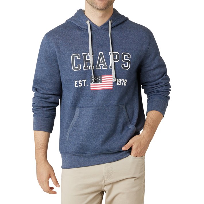 Chaps Men's Everyday Fleece Logo Pullover Hoodie Sizes XS up to 4XB