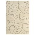 thumbnail image 2 of Modway Jubilant Burgeon Scrolling Vine 8x10 Shag Area Rug in Creame and Beige, 2 of 6