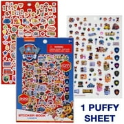 Paw Patrol 4 Sheet Sticker Book with Puffy Stickers, 300+ Stickers