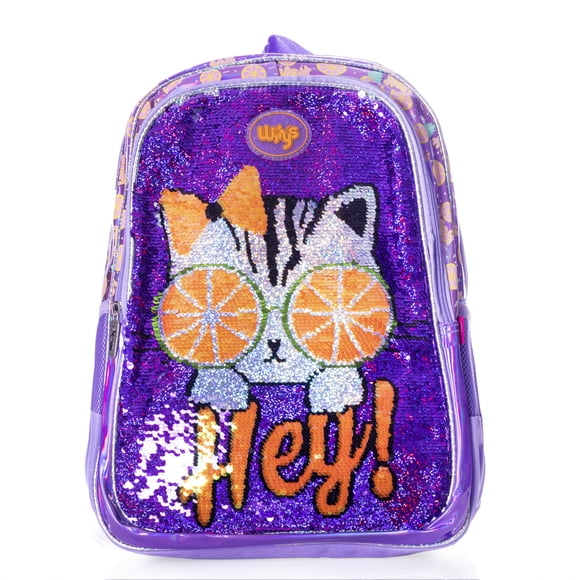 Mochila Gato Lentejuela Reversible Wilys ATMPACKS