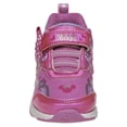 thumbnail image 4 of Disney Minnie Mouse Girls Hook & Loop Sneakers with One Red Light and Cute Bowknot, 4 of 8
