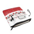 thumbnail image 2 of HELLHERO Book Sleeve Protector Pouch Polyester Fabric Reusable Book Organzier Holder with Washable Books Sleeve Protector Wrap Bag, 11.4 Inch X 8.66 Inch, Snowflakes, 2 of 8