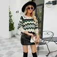 thumbnail image 3 of Vedolay Women's Fall Tops Women's Crew Neck Long Sleeve Pullover Sweater Casual Loose Fall Tops,Green M, 3 of 4