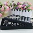 thumbnail image 2 of US 1 Pack 100 Slots Jewelry Ring Display Tray Holder Earrings Organizer w/ Lid, 2 of 4