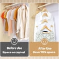 thumbnail image 2 of Clothes Hanger Connectors - 60 Pcs Multi-Level Cascading Hooks, Heavy Duty Plastic Mini Hooks for Space Saver Closet Organizer, 2 of 7