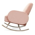 thumbnail image 4 of Nursery Works Compass Rocker in Blush Velvet with Rose Gold Legs, 4 of 4