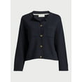 thumbnail image 5 of Free Assembly Women’s Long Sleeve Cardigan Sweater with Chest Pockets, Midweight, Sizes XS-XXL, 5 of 6