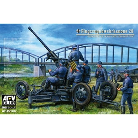 Track Links Afv Club - AFV35186 1:35 Flugzeugabwehrkanone 28 German Flak 28 4cm AA Gun MODEL KIT, This is a plastic model kit (unbuilt / unpainted) - NOT A TOY By AFV Club Ship from US