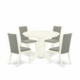 thumbnail image 2 of East West Furniture Dining Room Set Linen White, SHLA5-WHI-06, 2 of 6