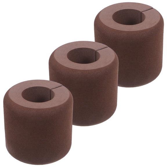 FOMIYES Brown Eva Door Stopper for Door Prevent Slamming Finger Pinch Protection Easy to Install