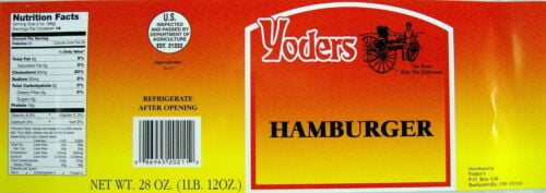 (12 Cans) Yoders Canned Hamburger Ground Beef Emergency Preparedness Survival Food for Camping and Backpacking with 14 Servings/28oz/Can ✅