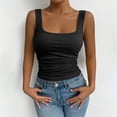 thumbnail image 6 of Women's Ribbed Tank Tops Ribbed Sleeveless Sleep Tanks for Women Womens Tank Top Undershirt Summer Tank Tops for Women Racerback Basic Tank Womens Layering Tank Tops Black L, 6 of 9
