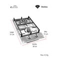 thumbnail image 3 of Parrilla de GAS ECOCINARE 2 quemadores ACERO inoxidable STUF-A2, 3 of 6