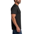 thumbnail image 4 of Hanes T-Shirt Essentiel à Manches Courtes à Col Rond, T-Shirt Classique Noir 100 % Coton pour Homme, Lot de 5, L, 4 of 5