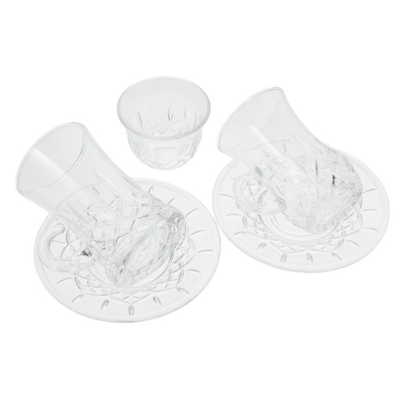 WORGEOUS 1 Set Turkish Tea Cup And Saucer Set Turkish Coffee Cups Tea Cup With Saucer Coffee Mugs With Saucers Glass Teacup Glass Teacups Clear Glass Tea Cups