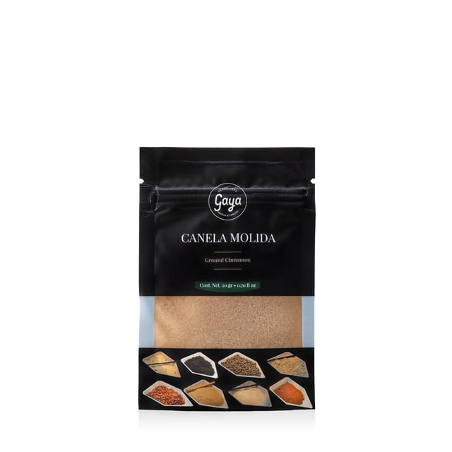 Canela en polvo Ceilán. Gaya Vainilla y Especias. Especia Natural y Gourmet Mexicana - 20 GR