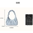 thumbnail image 3 of Women'S Ruched Hobo Handbag, Trendy Sofii Shoulder Bag, Small White Purse, 3 of 7