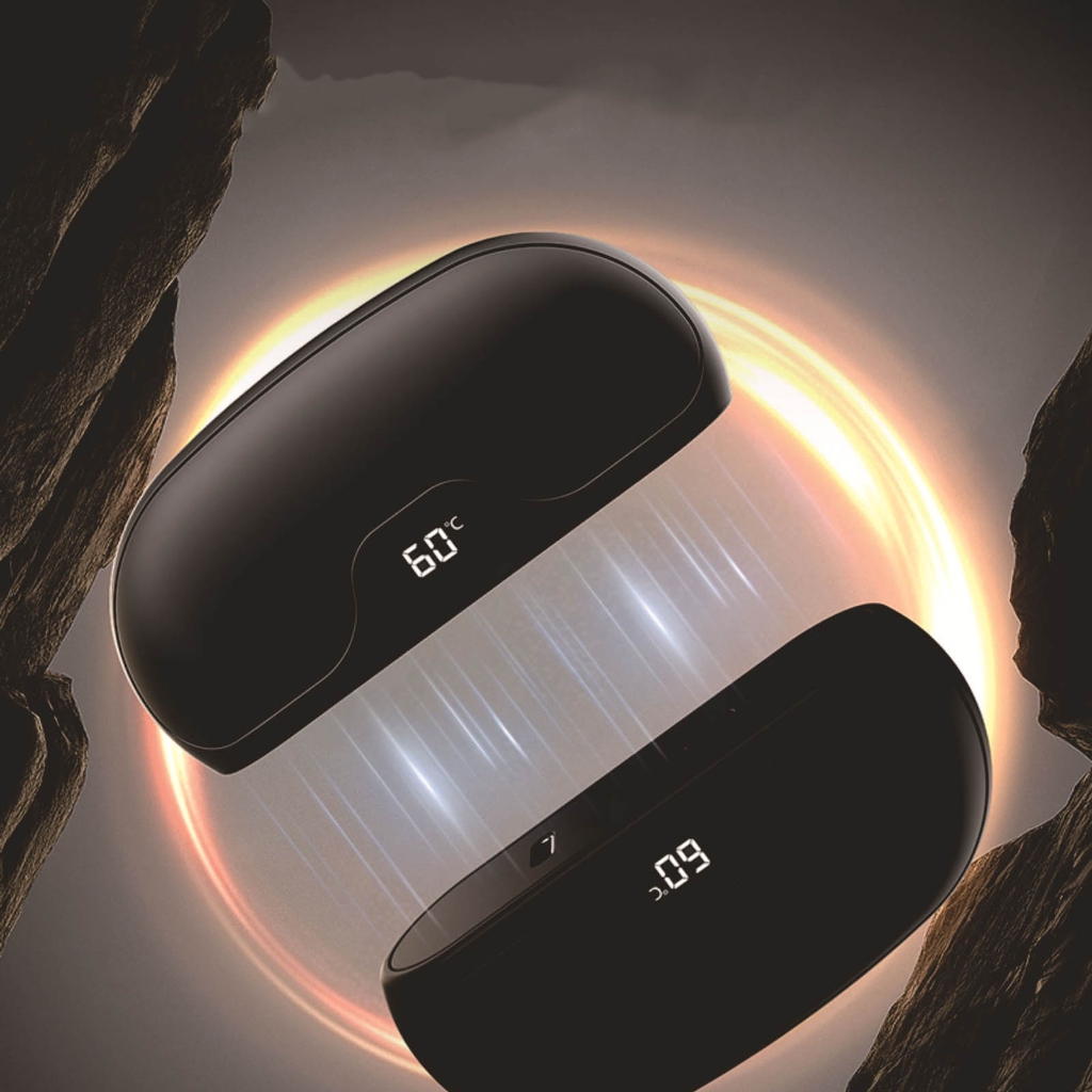 Rechargeable Split Type Hand Warmer 5S Heat Generation Adjustable Warmth Levels Travel Friendly Magnetic Attachment For Personal Heating