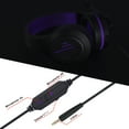 thumbnail image 3 of Anivia PC Computer Headset, Headphones with Microphone Stereo Surround for PC MAC Laptop, Noise Cancelling Over Ear Wired Headset Compatible with PC Laptop-Black&Purple（Ship from USA）, 3 of 7