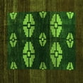 thumbnail image 1 of Ahgly Company Indoor Square Abstract Green Modern Area Rugs, 6' Square, 1 of 4