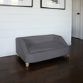 thumbnail image 7 of Critter Sitters 36-In. Microfiber Dark Gray Rectangle Pet Bed for Medium-Sized Dogs, 7 of 7