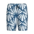 thumbnail image 4 of Wukai Blue Shells Men’s Short Pajama Pants With Pockets Soft Sleep Pj Shorts for Men-XX-Large, 4 of 6