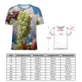 thumbnail image 2 of Fruit Purple Grapes Women's Short Sleeve Tops Casual Blouses T Shirt, 2 of 6