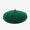 thumbnail image 3 of Women Wool Beret Hat French Style Solid Color Wool Berets for Adults - Beret - Artist Hat, 3 of 3