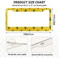 thumbnail image 3 of GZHJMY 2pcs Hand Painted Cactus License Plate Frame for Car Decorative Accessories Rustproof License Plate Cover with Screws for US Vehicles 12x6 Inch（357）, 3 of 7
