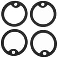 thumbnail image 1 of 4 Pcs Military Dog ID Tag Silencers Silicone Dogtag Silencer (Black)_c*, 1 of 4