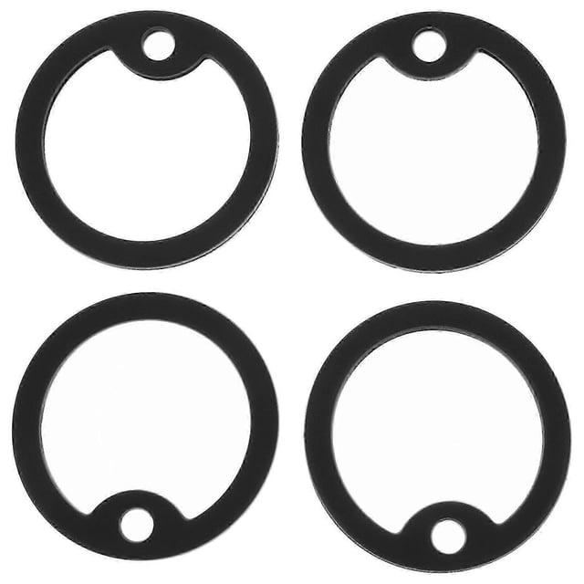 4 Pcs Military Dog ID Tag Silencers Silicone Dogtag Silencer (Black)_c*