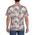thumbnail image 3 of Vsdgher Tropical Leaves Print Men's Dry Fit Mesh Athletic Shirts Moisture Wicking Tennis T-Shirt Tops, 3 of 9