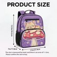 thumbnail image 7 of Pzuqiu Cute Cat Mushroom 13.5 Inch Toddler School Backpack for Girls, Water Resistant Padded Breathable Lightweight Bookbag with Side Mesh Pockets for Preschool Kindergarten, 7 of 7