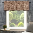 thumbnail image 4 of Brown Coffee Cup Farmhouse Short Window Curtain Valances, Vintage Coffee Beans Love Heart Rod Pocket Kitchen Valances for Living Room Bedroom Bathroom Cafe 42" x 18", 4 of 8